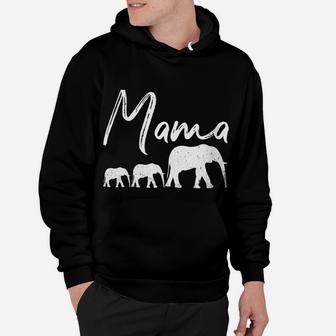 Womens Mama Elephant Cute Mother's Day Gift Mom Womens Mommy Hoodie | Crazezy CA
