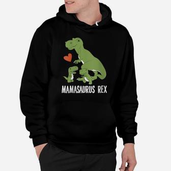 Womens Mamasaurus Rex Dinosaur Lover Mother's Day Gift Hoodie | Crazezy