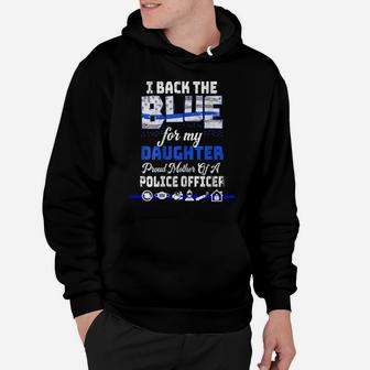 Womens Mothers Day Tshirt For Mom Of Police Daughter Plus Size Tee Hoodie | Crazezy DE