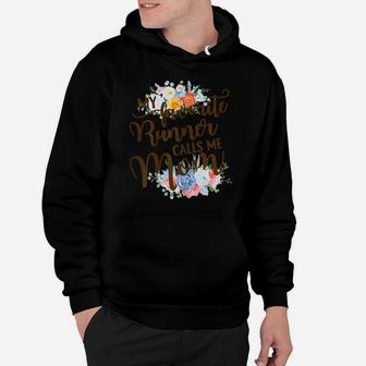 Womens My Favorite Runner Calls Me Mom Proud Mother Of A Runner Hoodie | Crazezy AU