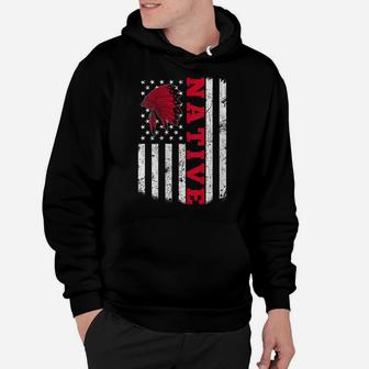 Womens Native American Flag For Native Americans Hoodie | Crazezy DE