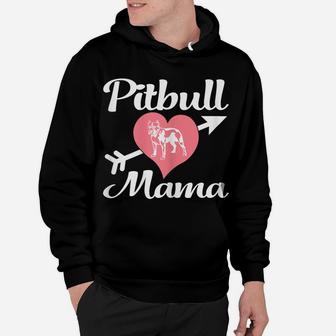 Womens Pitbull Mama Shirt Pit Bull Lover Owner Gifts Dog Pittie Mom Hoodie | Crazezy AU