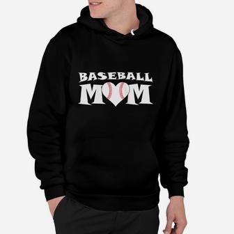 Womens Proud Baseball Mom With Heart Game Day Hoodie | Crazezy AU