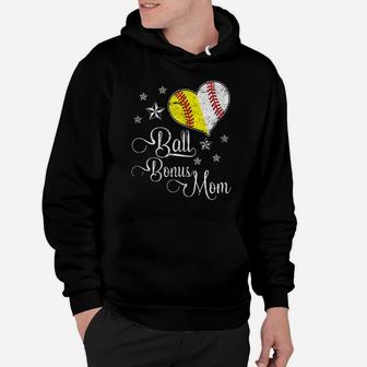 Womens Proud Baseball Softball Bonus Mom Ball Mother's Day Tshirt Hoodie | Crazezy UK
