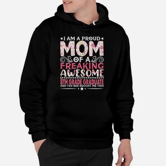 Womens Proud Mom Of 8Th Grade Graduate Mother's Day Mama Hoodie | Crazezy AU