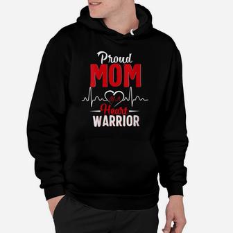 Womens Proud Mom Of A Heart Warrior Chd Awareness Gift Hoodie | Crazezy