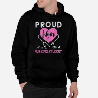 Womens Proud Mom Of A Nursing Student Tshirt Nurse Tee Gifts Hoodie | Crazezy UK