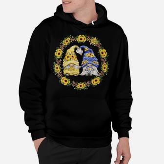 Womens Sunflower Gnome Shows Heart & Love For Gardener And Summer Hoodie | Crazezy