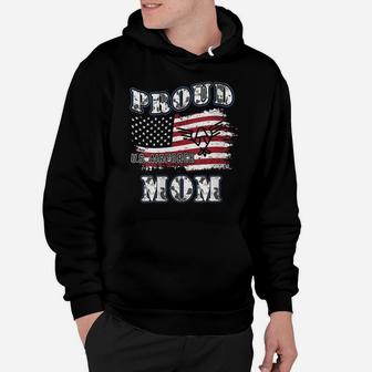 Womens Us Air Force Mom's Gift Proud Army Mom Hoodie | Crazezy