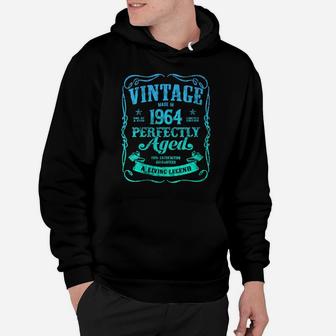 Womens Vintage Made In 1964 Perfectly Aged 56Th Birthday Party B6 Hoodie | Crazezy