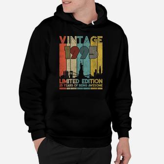 Womens Vintage Made In 1995 Shirt - 25Th Birthday 25 Years Old Gift Hoodie | Crazezy CA