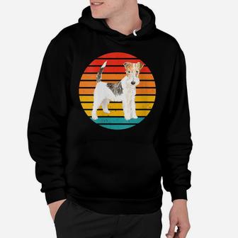 Womens Wire Haired Fox Terrier Dog Mama Tee Gift Dad Mom Present Hoodie | Crazezy UK