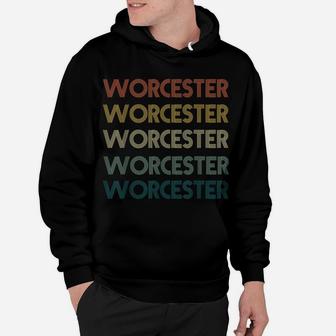 Worcester Massachusetts Pride Vintage State Ma Retro 70S Hoodie | Crazezy