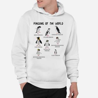 10 Rarest Penguin Of The World - Funny Animals Penguin Gifts Hoodie | Crazezy CA