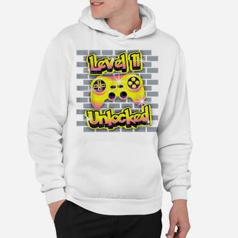 11 Year Old 11Th Video Gamer Gaming Birthday Party Boys Girl Hoodie | Crazezy UK