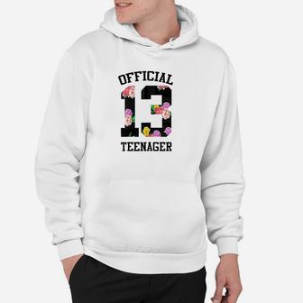 13Th Birthday Girl Official Teenager Hoodie | Crazezy