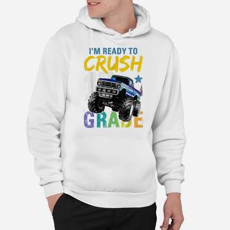 1St Grade Monster Truck Back To School Shirt Boys Gift Hoodie | Crazezy CA