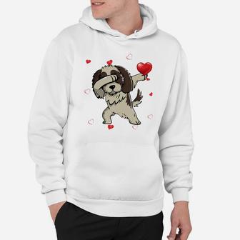Funny Dabbing Shih Tzu Dog Breeds Valentines Day Gift Hoodie