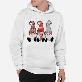 3 Nordic Gnomes Swedish Lady Tomte Nisse Gray Red Hoodie | Crazezy AU