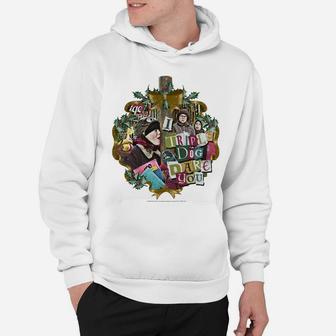 A Christmas Story I Triple Dog Dare You Collage Wreath Hoodie | Crazezy UK