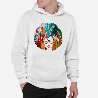 Afro And Glasses Natural Hair Hoodie | Crazezy CA
