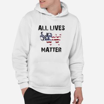 All Lives Matter Us Flag Hoodie | Crazezy