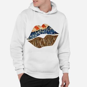 American Flag Leopard Lips 4Th Of July Usa Hoodie | Crazezy CA