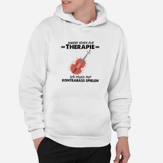 Andere Gehen Zur Therapie Double Bass Hoodie - Seseable