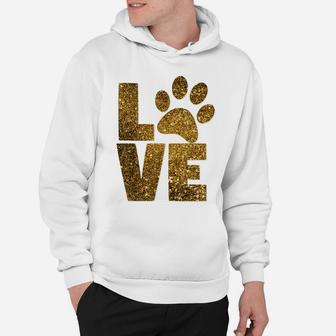 Animal Lover Dog Cat Paw, Pet Rescue Love Best Friend Gift Hoodie | Crazezy