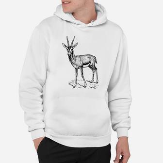 Animals Strong's Colorful Gazelle Design Printed Animals Hoodie | Crazezy