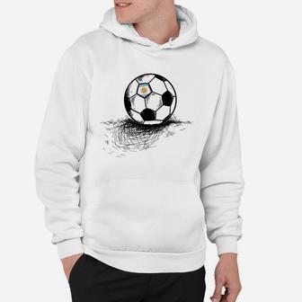 Argentina Soccer Ball Flag Jersey Shirt Argentinian Football Hoodie | Crazezy