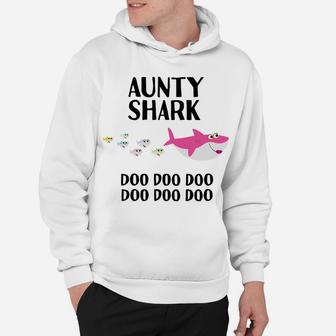 Aunty Shark Doo Doo Women Mother's Day Aunt Auntie Christmas Hoodie | Crazezy