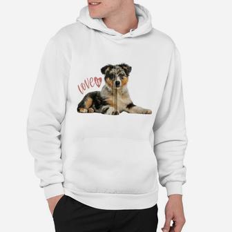 Australian Shepherd Shirt Aussie Mom Dad Love Dog Pet Tee Zip Hoodie Hoodie | Crazezy