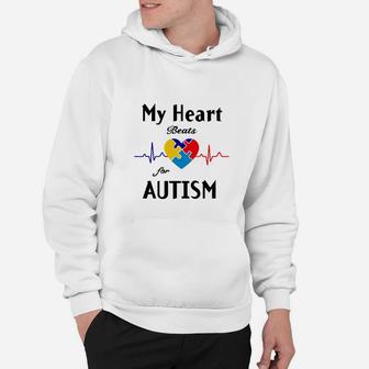 Autismus-Bewusstsein Hoodie Herzschlag für Autismus, Herz-Design - Seseable