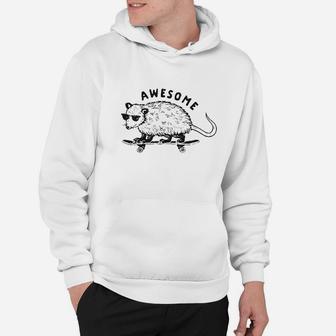 Awesome Possum Funny Cool 90S Retro Animal Lover Graphic Hoodie | Crazezy DE