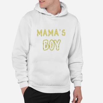 Baby Boy Mamas Boy Hoodie | Crazezy
