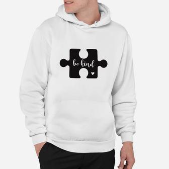 Be Kind Women Cute Puzzle Graphics Hoodie | Crazezy CA