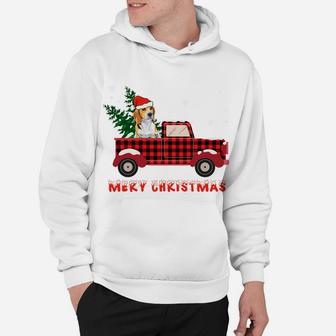 Beagle Christmas Truck Tree Mom Dad Dog Gift Sweatshirt Hoodie | Crazezy CA