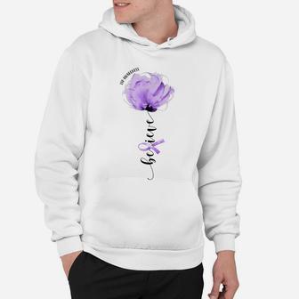 Believe Itp Awareness Purple Ribbon Flower Lovers Hoodie | Crazezy UK