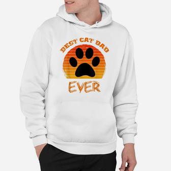 Best Cat Dad Ever Funny Cat Father Daddy Retro Funny Gift Hoodie | Crazezy