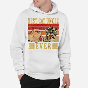 Best Cat Uncle Ever Cats Uncle Birthday Uncle Cat Hoodie | Crazezy UK