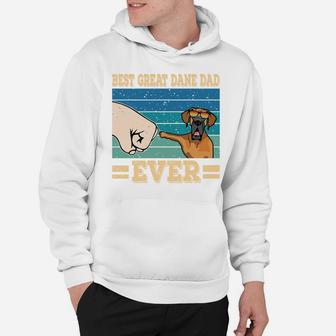 Best Great Dane Dad Funny Dog Sunglasses Vintage Great Dane Sweatshirt Hoodie | Crazezy