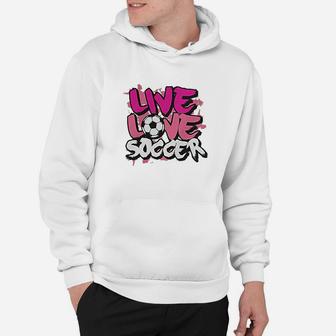 Big Girls Live Love Soccer Youth Hoodie | Crazezy
