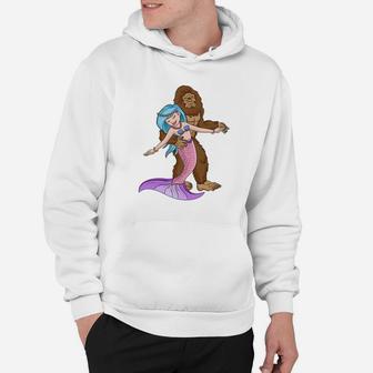 Bigfoot And Mermaid Ballroom Dancing Shirts Mermaid Shirts Hoodie - Thegiftio UK
