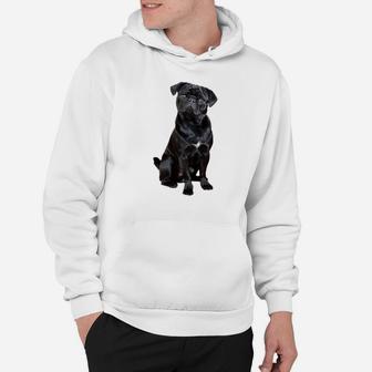 Black Pug Dog For Dog Mom Dad Funny Cute Black Pug Hoodie | Crazezy UK