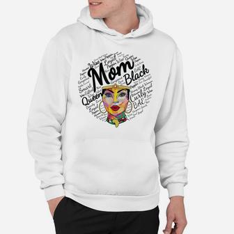 Black Queen Mom Shirt Gift African American Mothers Day Hoodie | Crazezy AU
