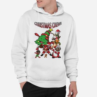 Black Santa Claus Sweatshirt African American Christmas Crew Sweatshirt Hoodie | Crazezy