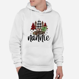 Blessed Nannie Christmas Truck - Grandma Gift Sweatshirt Hoodie | Crazezy DE