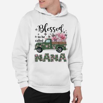 Blessed To Be Called Nana Butterfly And Flower Hoodie | Crazezy CA