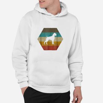 Boxer Dog Retro Vintage 70S Silhouette Breed Gift Hoodie | Crazezy UK